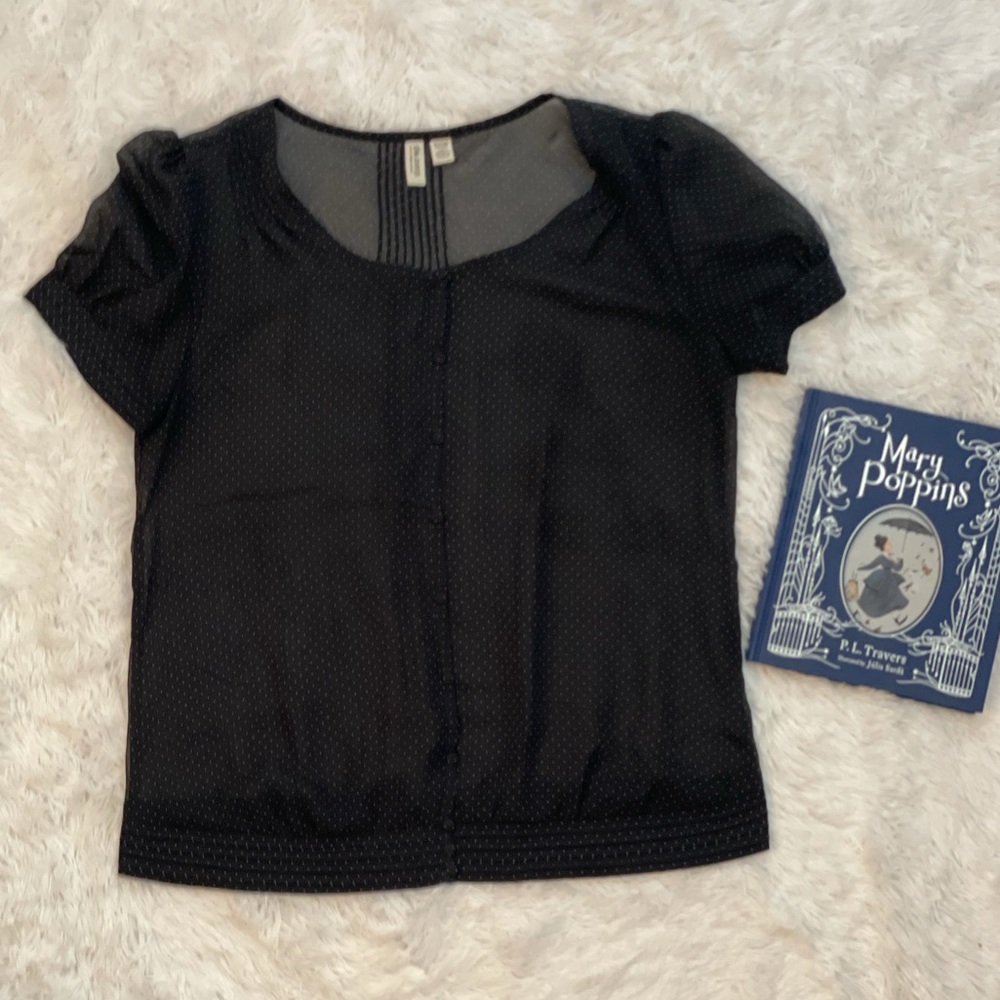 ESPRIT Shear Navy Blouse